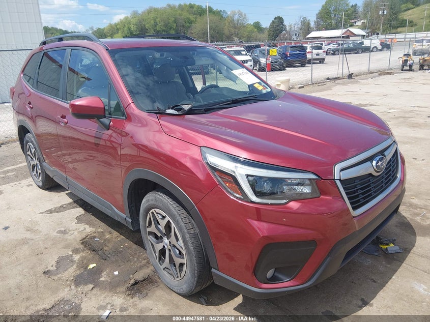 2021 Subaru Forester VIN JF2SKAFC5MH464727 IAAI salvage auction — LEFT SIDE, Salvage (West Virginia), sold $3,850 on 2026-07-09 (photo 1)