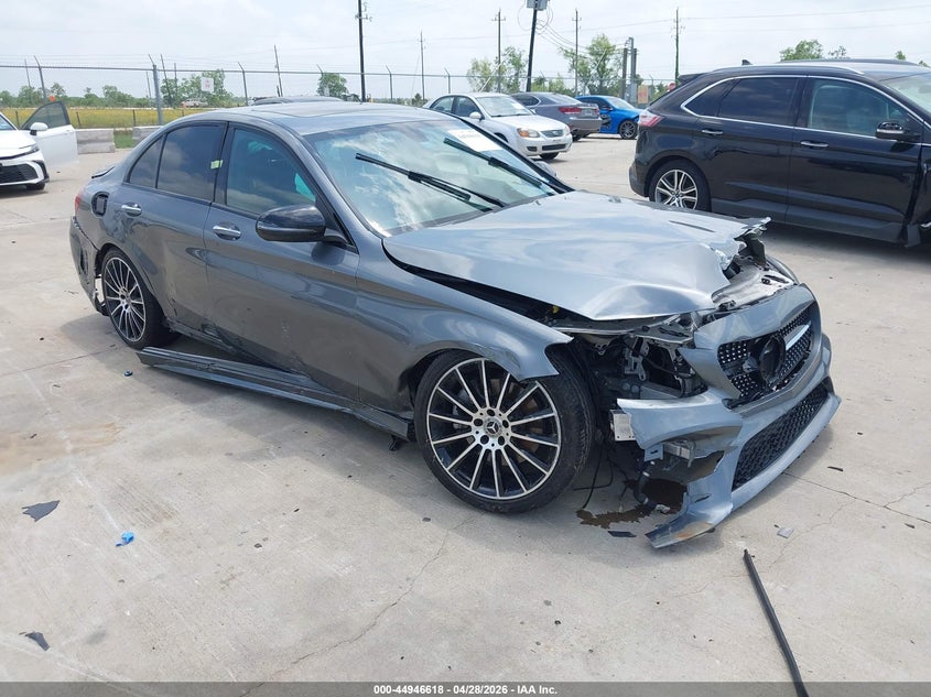 2021 Mercedes-benz C-klasse VIN W1KWF8DB8MR647191 IAAI salvage auction — FRONT & REAR, Salvage (Texas), sold $3,150 on 2026-07-30 (photo 1)