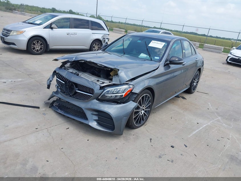 2021 Mercedes-benz C-klasse VIN W1KWF8DB8MR647191 IAAI salvage auction — FRONT & REAR, Salvage (Texas), sold $3,150 on 2026-07-30 (photo 2)