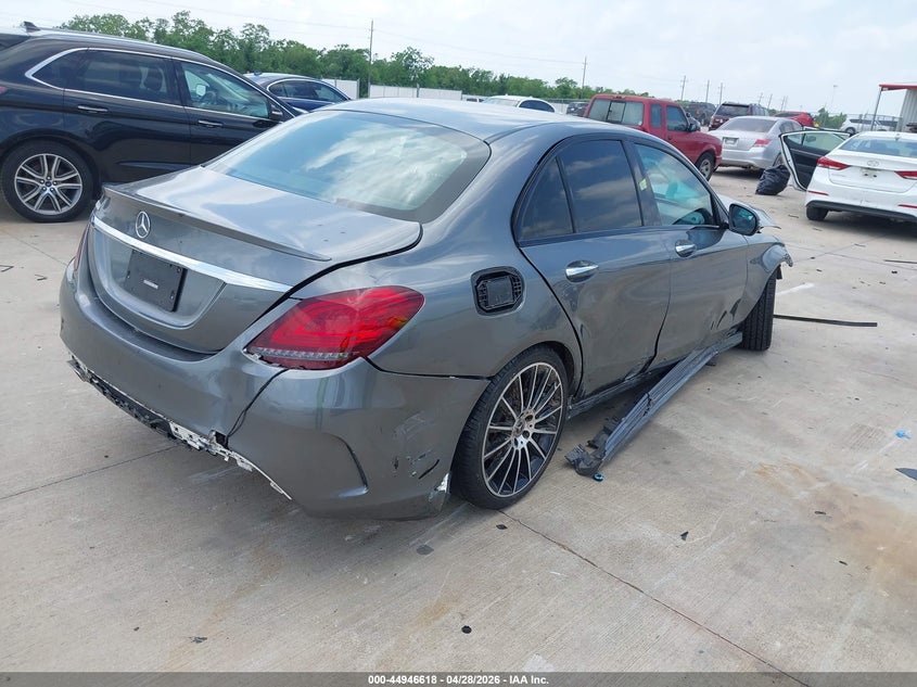 2021 Mercedes-benz C-klasse VIN W1KWF8DB8MR647191 IAAI salvage auction — FRONT & REAR, Salvage (Texas), sold $3,600 on 2026-07-31 (photo 4)