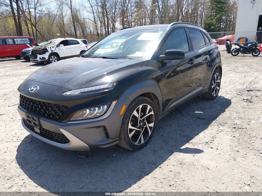 2022 Hyundai Kona VIN KM8K5CA39NU775736 IAAI salvage auction — REAR END, Wait Title, sold $4,300 on 2026-07-14 (photo 2)