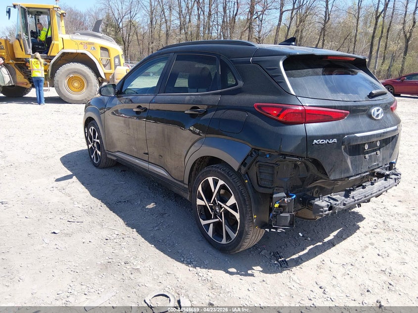 2022 Hyundai Kona VIN KM8K5CA39NU775736 IAAI salvage auction — REAR END, Wait Title, sold $4,300 on 2026-07-14 (photo 3)