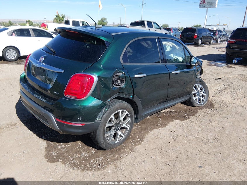 2016 Fiat 500x VIN ZFBCFYCT0GP330362 IAAI salvage auction — RIGHT FRONT, Salvage Title, sold $300 on 2026-08-17 (photo 4)