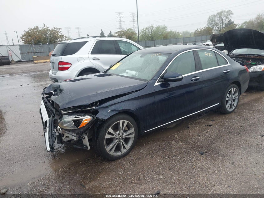 2018 Mercedes-benz C-klasse VIN WDDWF4KB4JR409149 IAAI salvage auction — FRONT END, Salvage Title, sold $3,150 on 2026-07-29 (photo 2)