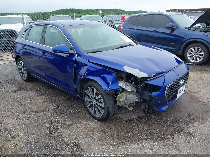 2019 Hyundai Elantra VIN KMHH35LE4KU088797 IAAI salvage auction — LEFT FRONT, Clear (Oklahoma), sold $1,250 on 2026-07-07 (photo 1)