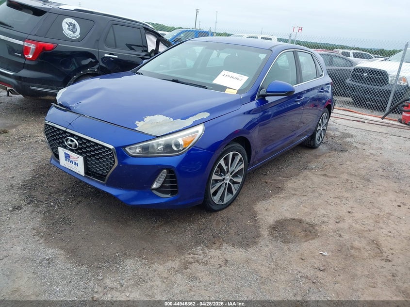 2019 Hyundai Elantra VIN KMHH35LE4KU088797 IAAI salvage auction — LEFT FRONT, Clear (Oklahoma), sold $1,250 on 2026-07-07 (photo 2)