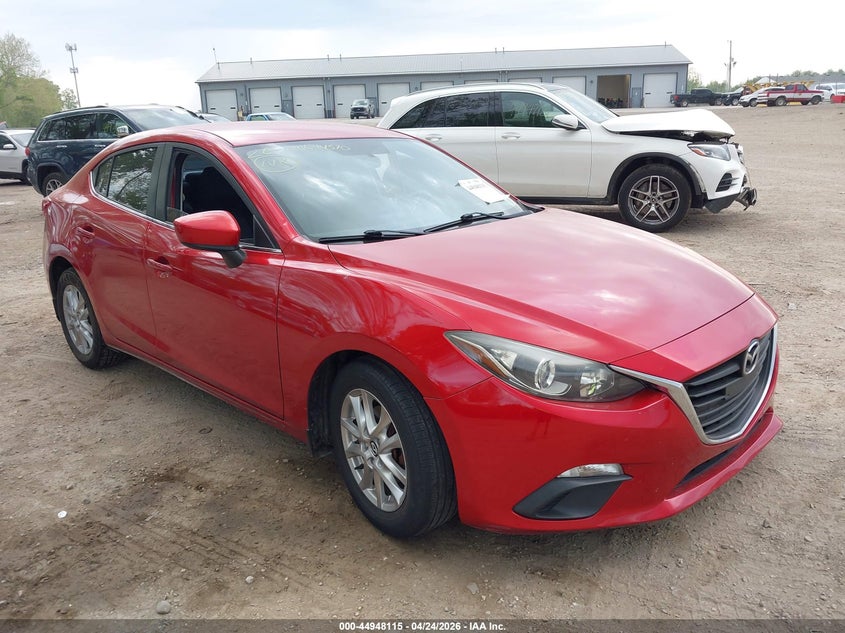 2014 Mazda 3 VIN JM1BM1V70E1123677 IAAI salvage auction — SIDE, Clear (Indiana), sold $1,150 on 2026-07-08 (photo 1)