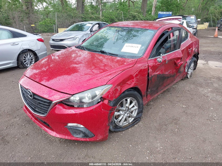 2014 Mazda 3 VIN JM1BM1V70E1123677 IAAI salvage auction — SIDE, Clear (Indiana), sold $1,150 on 2026-07-08 (photo 6)