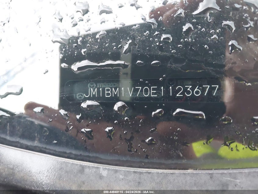 2014 Mazda 3 VIN JM1BM1V70E1123677 IAAI salvage auction — SIDE, Clear (Indiana), sold $1,150 on 2026-07-08 (photo 9)