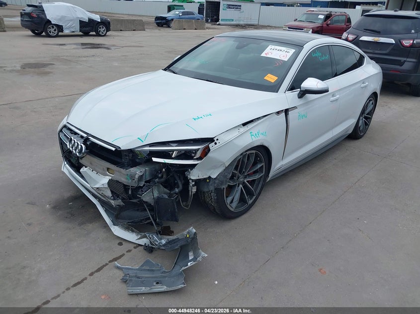 2018 Audi S5 VIN WAUC4CF54JA058014 IAAI salvage auction — FRONT END, Original (Texas), sold $7,850 on 2026-07-29 (photo 2)