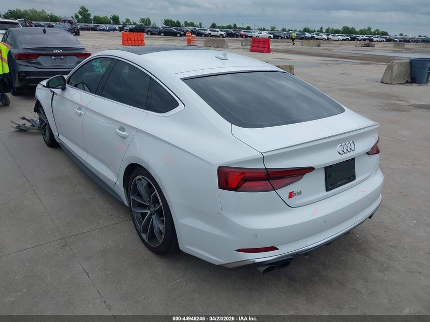 2018 Audi S5 VIN WAUC4CF54JA058014 IAAI salvage auction — FRONT END, Original (Texas), sold $6,500 on 2026-07-11 (photo 3)