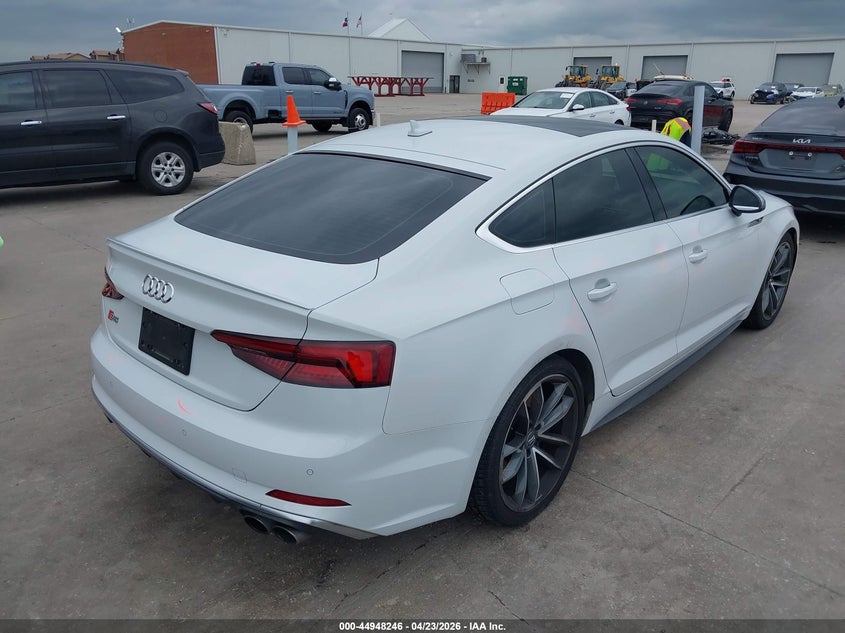 2018 Audi S5 VIN WAUC4CF54JA058014 IAAI salvage auction — FRONT END, Original (Texas), sold $7,850 on 2026-07-29 (photo 4)