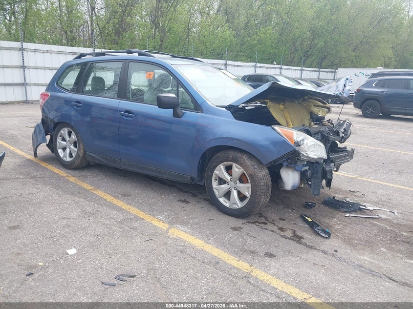 2015 Subaru Forester VIN JF2SJABC0FH591607 IAAI salvage auction — FRONT END, Salvage Title, sold $150 on 2026-07-06 (photo 1)