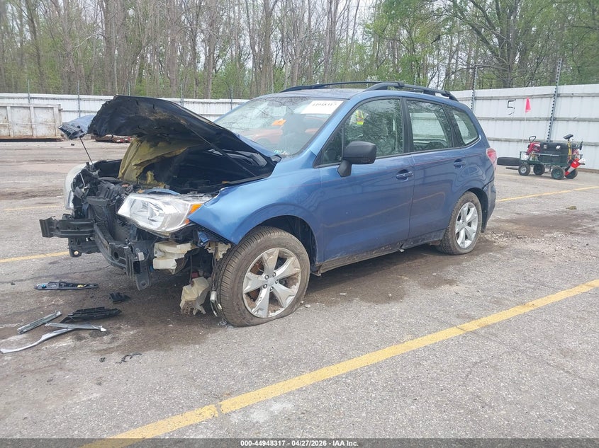 2015 Subaru Forester VIN JF2SJABC0FH591607 IAAI salvage auction — FRONT END, Salvage Title, sold $150 on 2026-07-06 (photo 2)