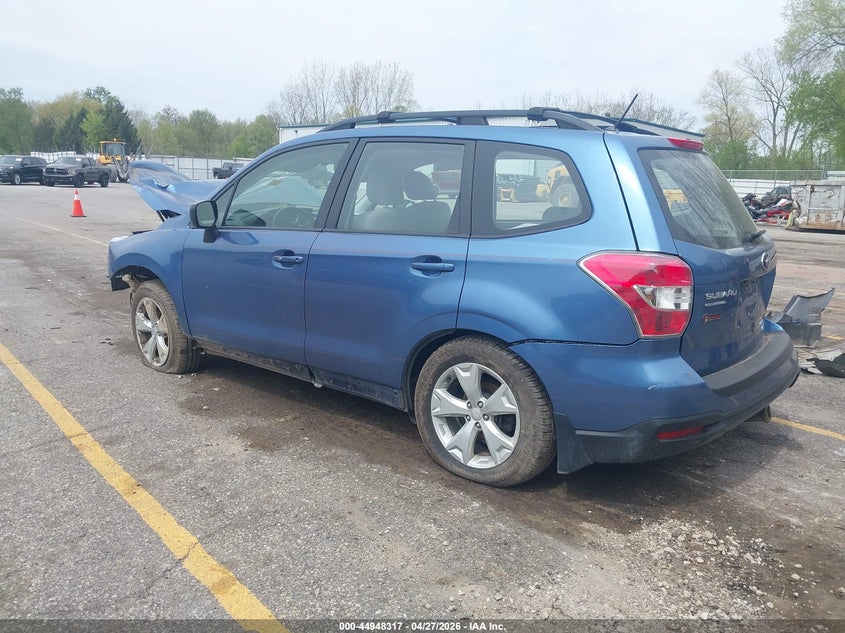 2015 Subaru Forester VIN JF2SJABC0FH591607 IAAI salvage auction — FRONT END, Salvage Title, sold $150 on 2026-07-06 (photo 3)