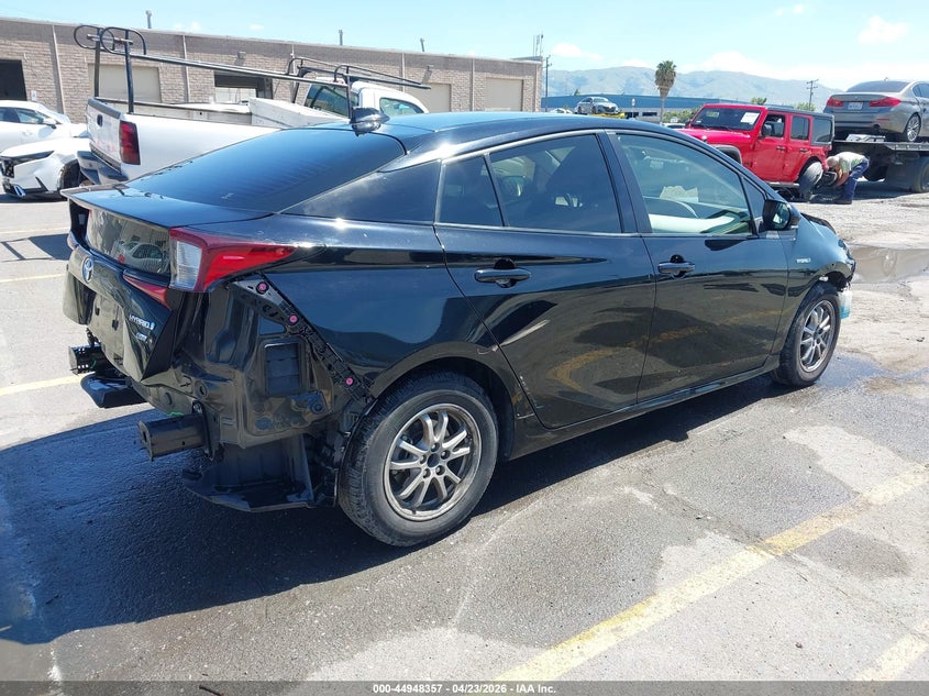2021 Toyota Prius VIN JTDKAMFU3M3134593 IAAI salvage auction — FRONT & REAR, Wait Title, sold $6,150 on 2026-07-13 (photo 4)