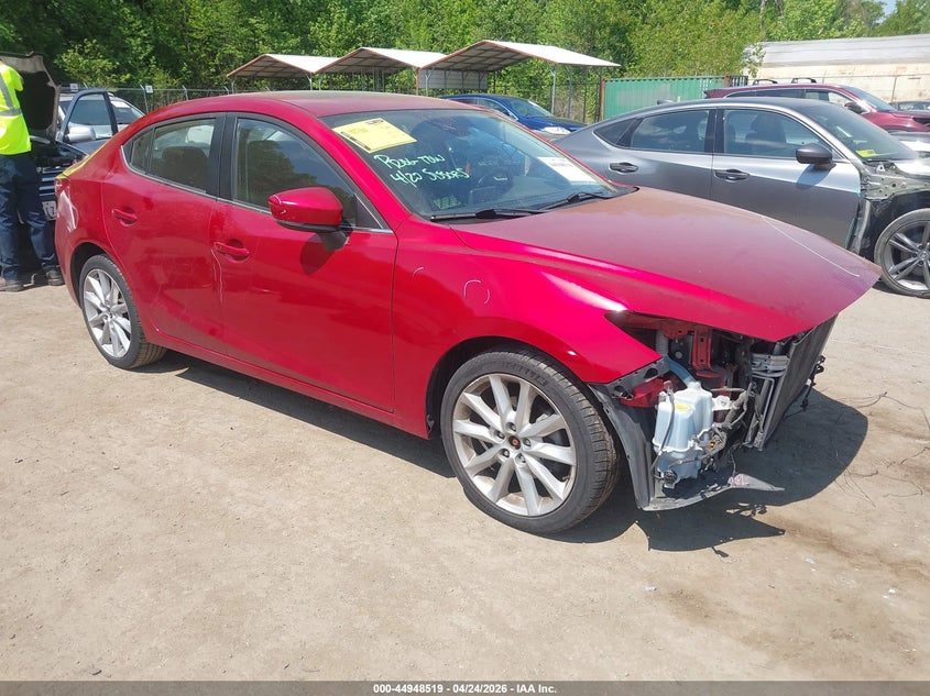 2017 Mazda 3 VIN JM1BN1V70H1101292 IAAI salvage auction — FRONT END, Salvage - Greater Than 75% (Maryland), sold $1,200 on 2026-07-07 (photo 1)