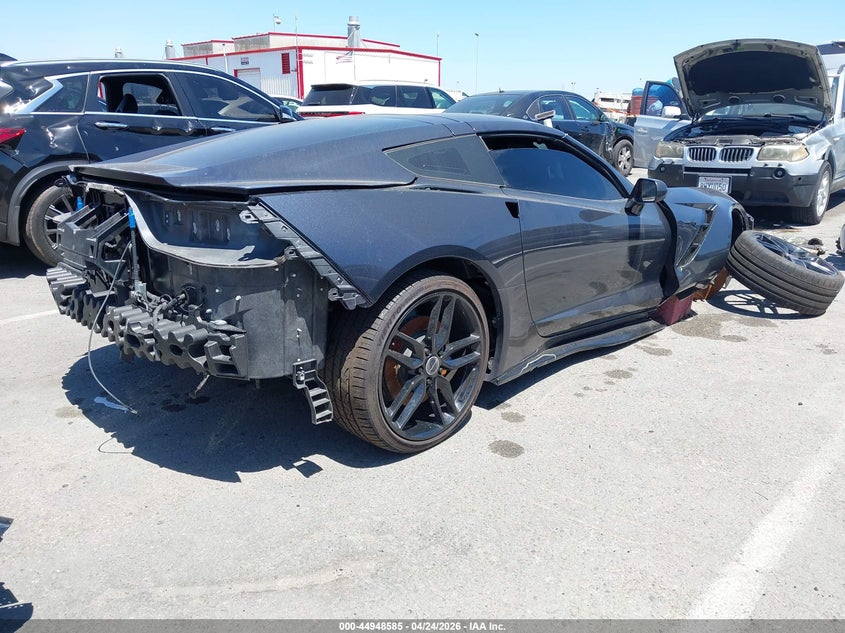 2015 Chevrolet Corvette VIN 1G1YC2D78F5109386 IAAI salvage auction — FRONT & REAR, Salvage (California), sold $9,400 on 2026-07-09 (photo 4)
