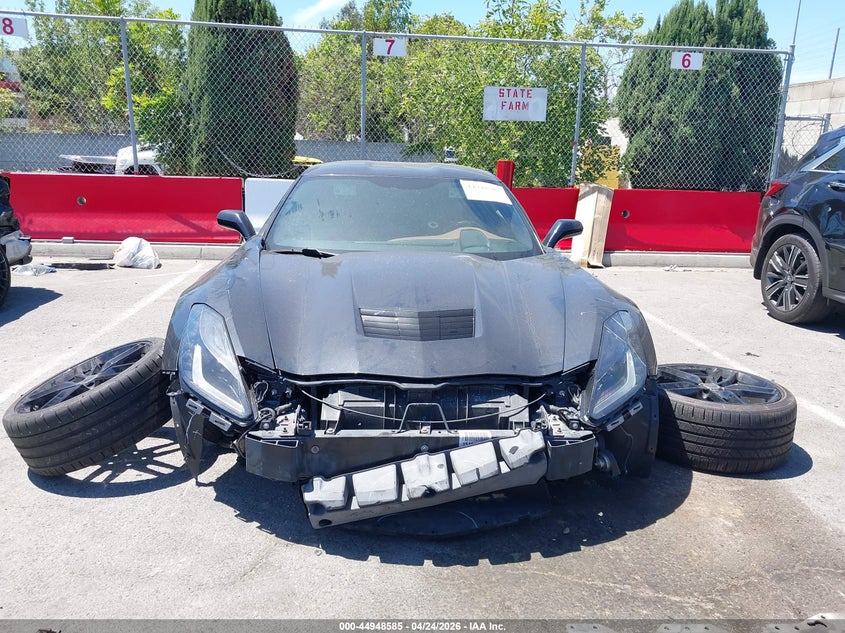 2015 Chevrolet Corvette VIN 1G1YC2D78F5109386 IAAI salvage auction — FRONT & REAR, Salvage (California), sold $9,400 on 2026-07-09 (photo 6)