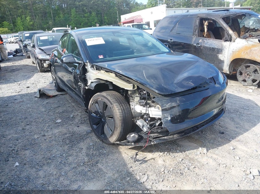 2026 Tesla Model 3 VIN 5YJ3E1EA6TF141280 IAAI salvage auction — ALL OVER, Salvage Title, sold $13,100 on 2026-07-09 (photo 1)