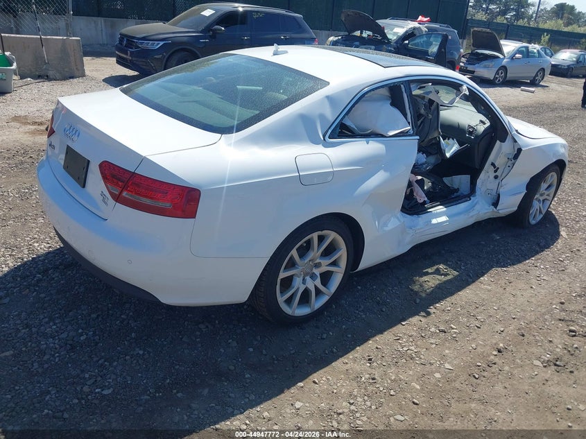 2012 Audi A5 VIN WAULFAFR8CA022489 IAAI salvage auction — FRONT & REAR, Salvage Title, sold $975 on 2026-07-14 (photo 4)