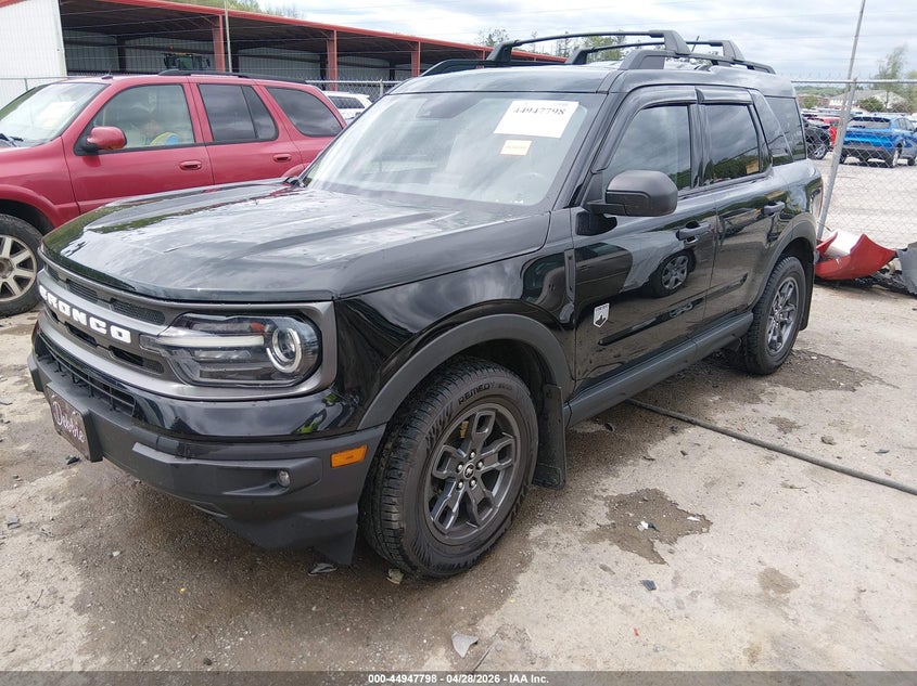 2021 Ford Bronco sport VIN 3FMCR9B69MRB25007 IAAI salvage auction — HAIL, Salvage (West Virginia), sold $8,675 on 2026-07-30 (photo 2)