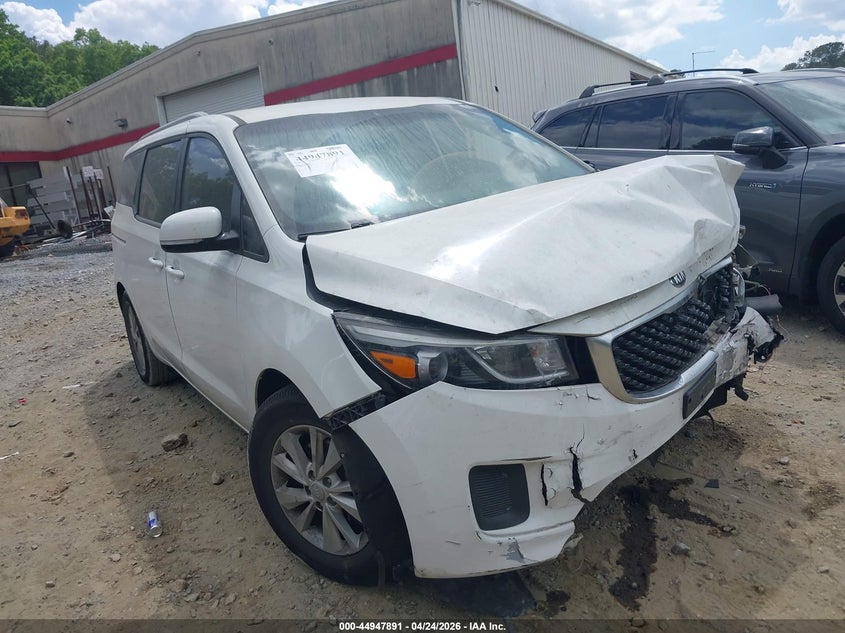 2016 Kia SEDONA VIN KNDMB5C10G6172226 IAAI salvage auction — FRONT END, Salvage Title, sold $875 on 2026-07-07 (photo 1)