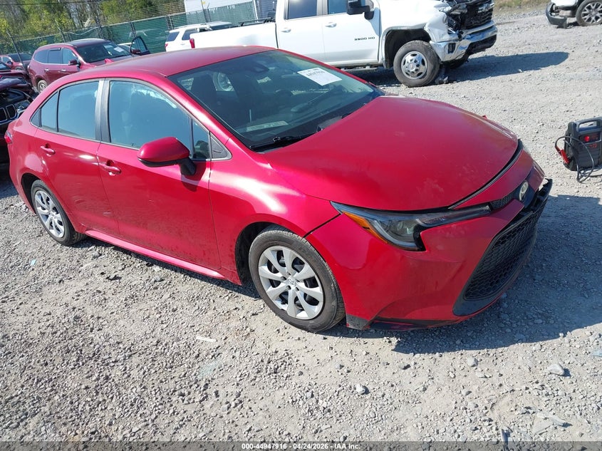 2020 Toyota Corolla VIN 5YFEPRAE5LP097108 IAAI salvage auction — LEFT FRONT, Salvage Title, sold $3,200 on 2026-07-29 (photo 1)