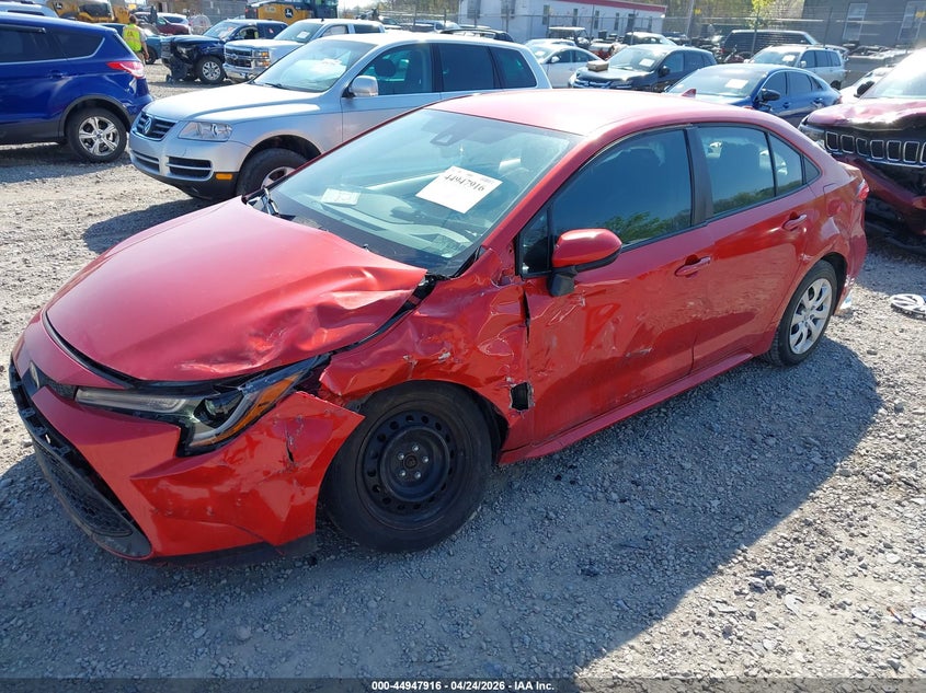 2020 Toyota Corolla VIN 5YFEPRAE5LP097108 IAAI salvage auction — LEFT FRONT, Salvage Title, sold $3,200 on 2026-07-29 (photo 2)