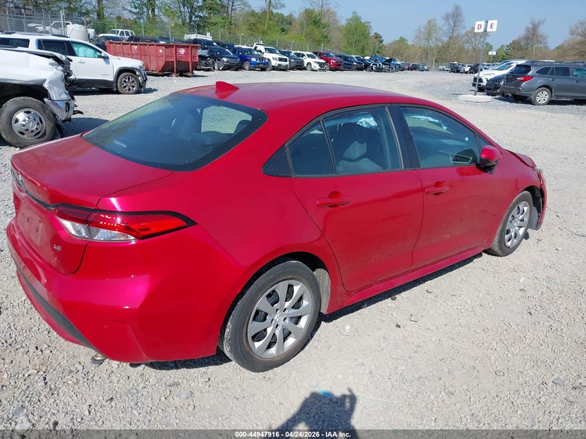 2020 Toyota Corolla VIN 5YFEPRAE5LP097108 IAAI salvage auction — LEFT FRONT, Salvage Title, sold $3,200 on 2026-07-29 (photo 4)