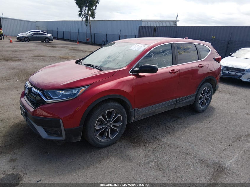 2021 Honda Cr-v VIN 2HKRW1H53MH411087 IAAI salvage auction — FRONT END, Clear - Dealer Only (California), sold $11,500 on 2026-07-29 (photo 2)