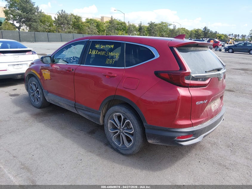 2021 Honda Cr-v VIN 2HKRW1H53MH411087 IAAI salvage auction — FRONT END, Clear - Dealer Only (California), sold $11,500 on 2026-07-29 (photo 3)