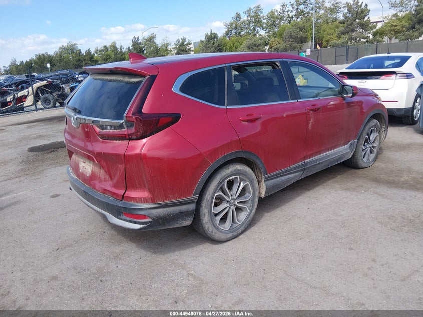 2021 Honda Cr-v VIN 2HKRW1H53MH411087 IAAI salvage auction — FRONT END, Clear - Dealer Only (California), sold $11,500 on 2026-07-29 (photo 4)