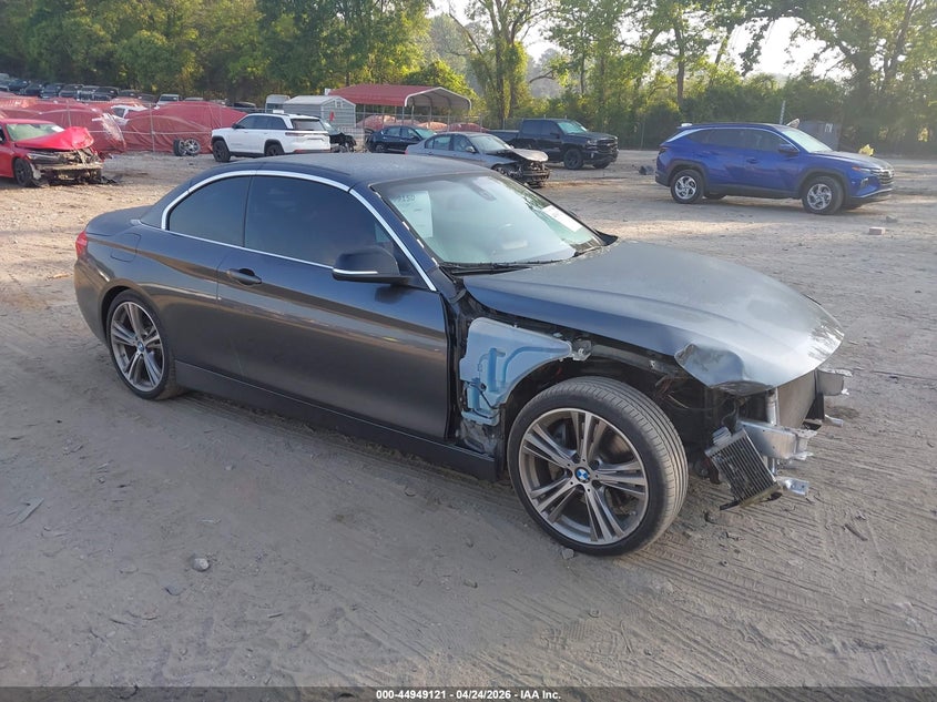 2015 BMW 4er VIN WBA3T3C58F5A40433 IAAI salvage auction — FRONT END, Salvage Title, sold $3,900 on 2026-07-24 (photo 1)