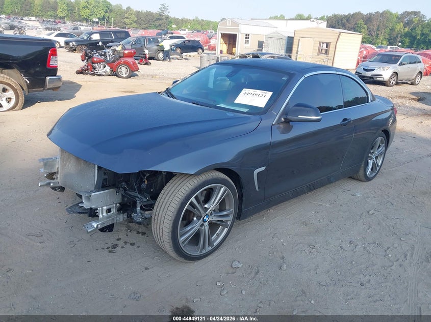 2015 BMW 4er VIN WBA3T3C58F5A40433 IAAI salvage auction — FRONT END, Salvage Title, sold $3,900 on 2026-07-24 (photo 2)