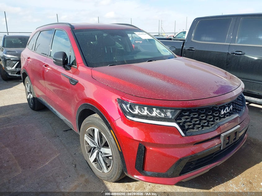 2023 Kia Sorento VIN 5XYRL4LC6PG202471 IAAI salvage auction — REAR END, Original (Texas), sold $9,500 on 2026-07-14 (photo 1)