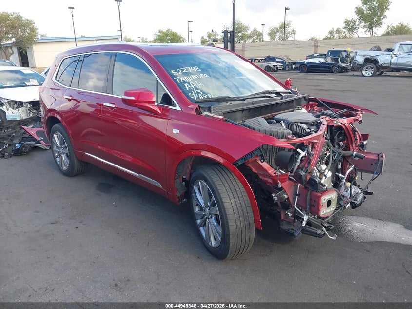 2024 Cadillac Xt6 VIN 1GYKPCRS5RZ701355 IAAI salvage auction — FRONT END, Salvage Title, sold $3,850 on 2026-07-24 (photo 1)