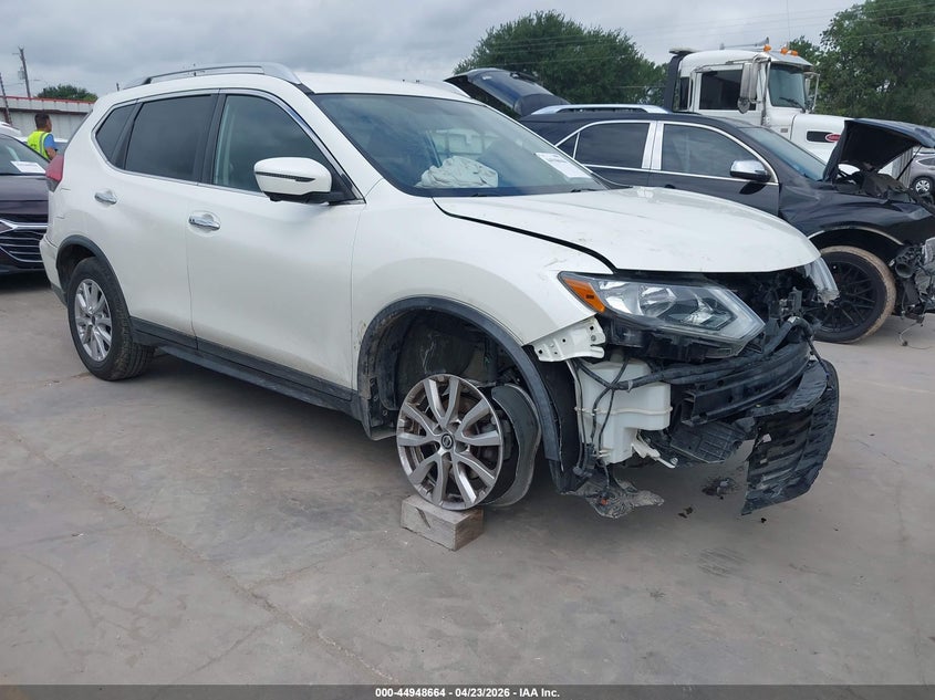 2017 Nissan Rogue VIN KNMAT2MT1HP595665 IAAI salvage auction — FRONT END, Salvage (Texas), sold $950 on 2026-07-21 (photo 1)