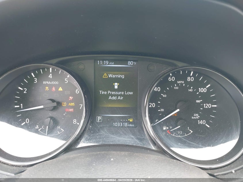 2017 Nissan Rogue VIN KNMAT2MT1HP595665 IAAI salvage auction — FRONT END, Salvage (Texas), sold $950 on 2026-07-21 (photo 7)