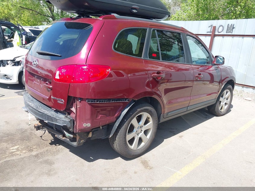 2009 Hyundai Santa fe VIN 5NMSH73E79H240368 IAAI salvage auction — REAR END, Salvage (Utah), sold $525 on 2026-07-09 (photo 4)