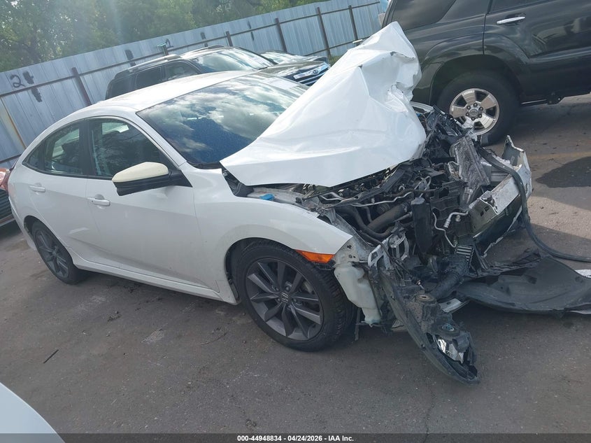 2019 Honda Civic VIN 19XFC1F36KE004248 IAAI salvage auction — FRONT & REAR, Salvage Title, sold $1,550 on 2026-07-09 (photo 1)
