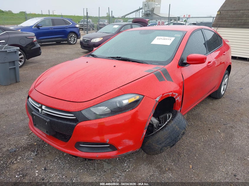 2016 Dodge Dart VIN 1C3CDFBB4GD764167 IAAI salvage auction — LEFT FRONT, Salvage (Illinois), sold $600 on 2026-07-29 (photo 2)