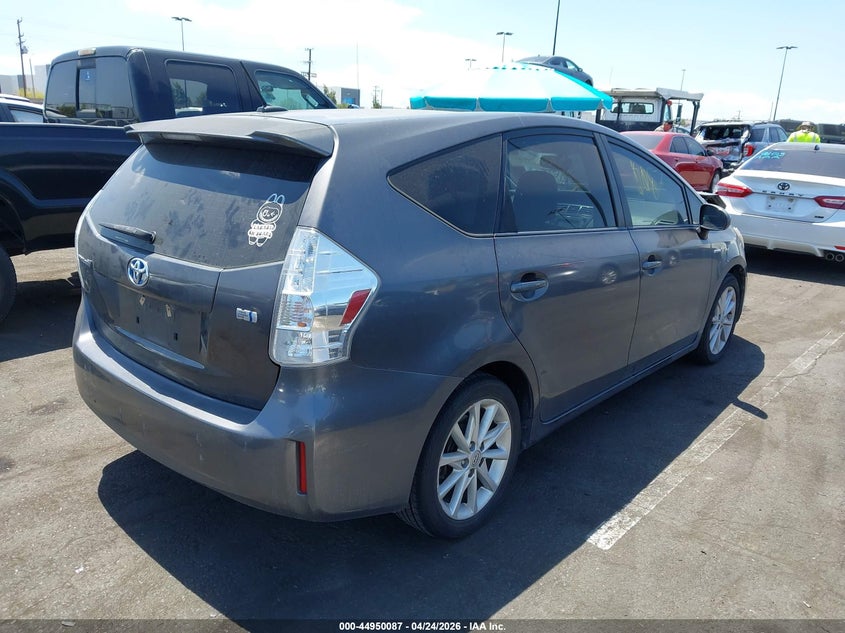 2014 Toyota Prius v VIN JTDZN3EU1EJ004002 IAAI salvage auction — FRONT END, Salvage Title, sold $1,625 on 2026-07-17 (photo 4)