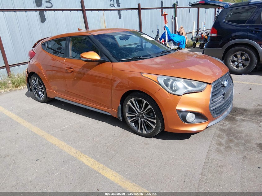 2016 Hyundai Veloster VIN KMHTC6AE8GU248707 IAAI salvage auction — REAR END, Salvage Title, sold $1,200 on 2026-07-30 (photo 1)
