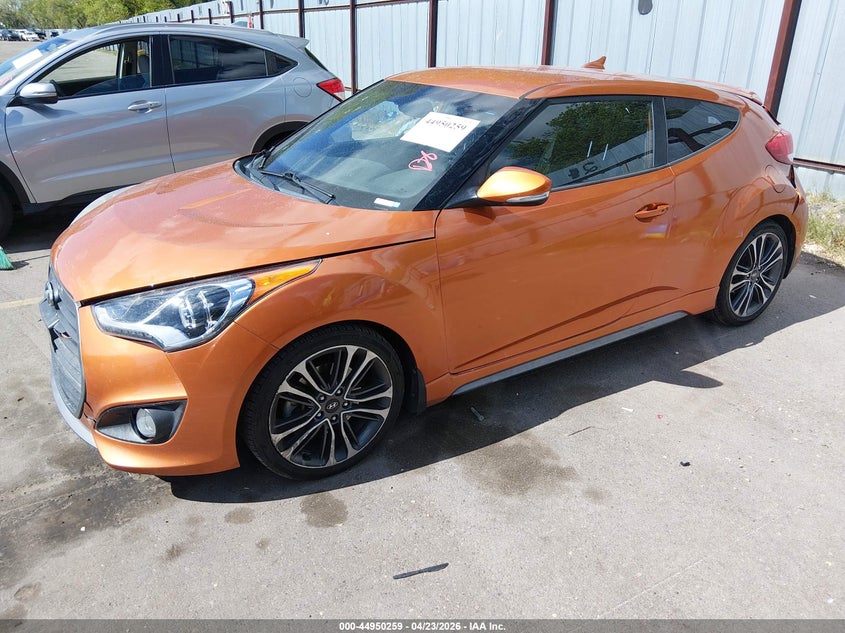 2016 Hyundai Veloster VIN KMHTC6AE8GU248707 IAAI salvage auction — REAR END, Salvage Title, sold $1,200 on 2026-07-30 (photo 2)