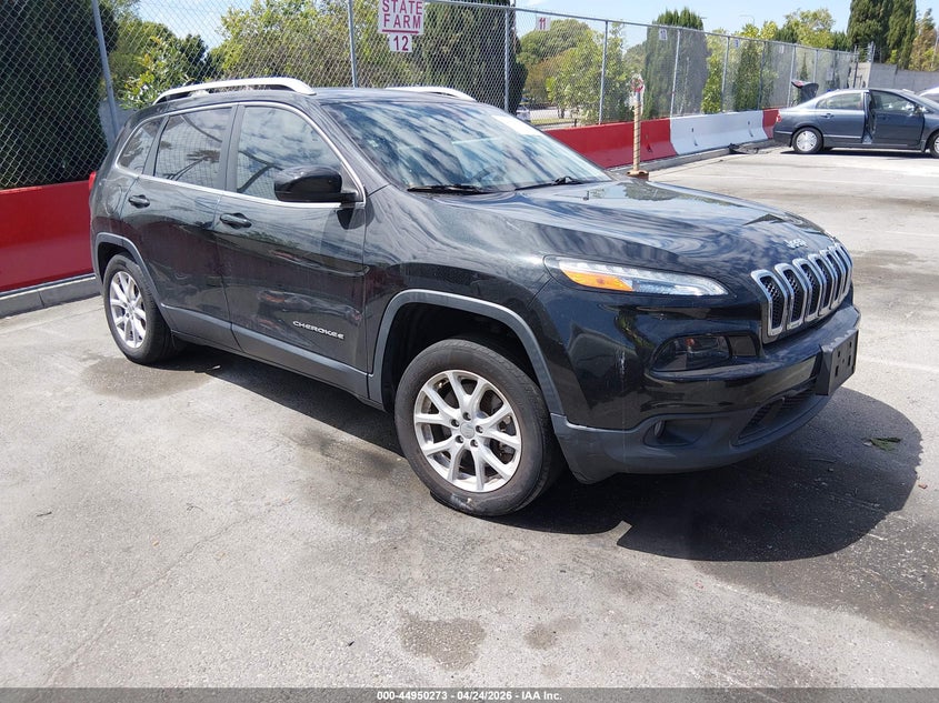 2016 Jeep Cherokee VIN 1C4PJMCB4GW286572 IAAI salvage auction — LEFT REAR, Salvage Title, sold $3,200 on 2026-07-09 (photo 1)