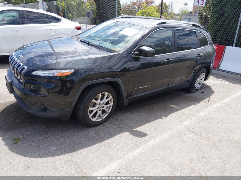 2016 Jeep Cherokee VIN 1C4PJMCB4GW286572 IAAI salvage auction — LEFT REAR, Salvage Title, sold $3,200 on 2026-07-09 (photo 2)