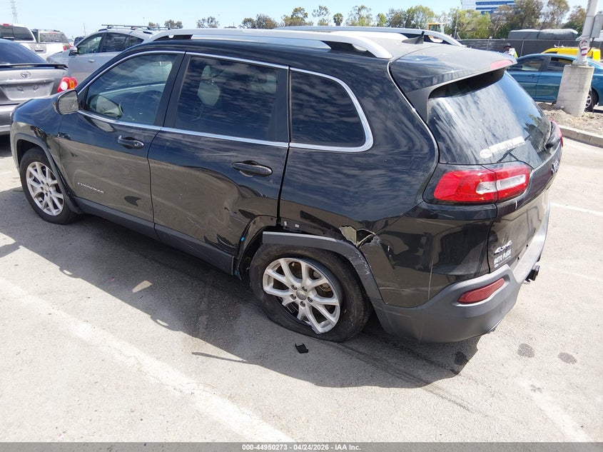 2016 Jeep Cherokee VIN 1C4PJMCB4GW286572 IAAI salvage auction — LEFT REAR, Salvage Title, sold $3,200 on 2026-07-09 (photo 3)