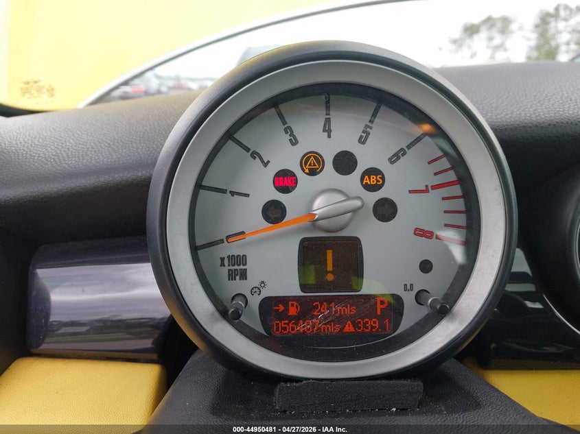 2007 Mini Cooper VIN WMWMF73557TL88560 IAAI salvage auction — FRONT END, Clear (Florida), sold $25 on 2026-07-14 (photo 7)