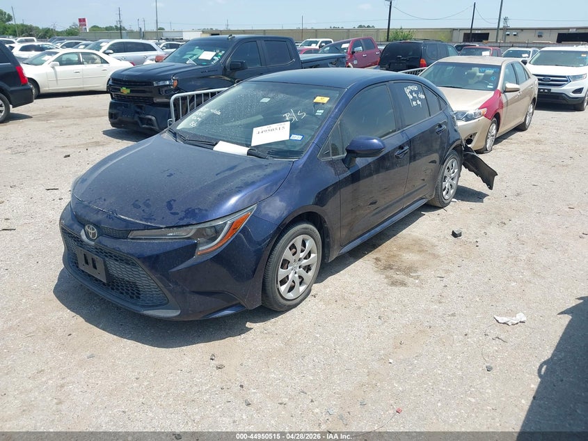 2021 Toyota Corolla VIN JTDEPMAE5MJ150334 IAAI salvage auction — REAR END, Salvage Title, sold $3,750 on 2026-07-15 (photo 2)